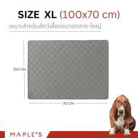 ราคา MAPLE'S (Valla) แผ่นรองฉี่สัตว์เลี้ยง ซักใช้ซ้ำได้ ผ้าซับฉี่ ผ้ารองฉี่หมา เเมว กระต่าย ผ้าอ้อมสุนัข ผ้าคลุมเบาะรถยนต์ แผ่นรอง 100*70 XL (12158347)