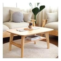 ราคา BAAN FURNITURE โต๊ะกลาง (มีชั้นรองระแนง) รุ่นวีนัส สีไม้ยางพาราธรรมชาติ ขนาด 60x100x40 ซม. (12173345)