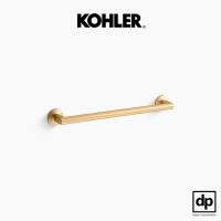 ราคา KOHLER ราวแขวนผ้าเดี่ยว ขนาด 18 นิ้ว รุ่น Components สีทองเหลืองปัดลาย (12202887)