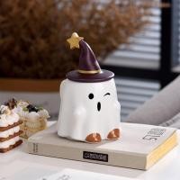 ราคา PP Home แก้วน้ำ แก้วผีน้อย มีหมวกด้วยนะ สำหรับฮาโลวีน แก้วเซรามิค มีหูจับ Halloween ghost mug ยิ้มขยิบตา 500 ML (12153124)