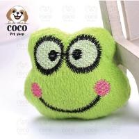ราคา cocopet shopตุ๊กตาแคทนิป ของเล่นแมว ตุ๊กตาสอดไส้แคทนิป ตุ๊กตาสำหรับสัตว์เลี้ยง ลายไดโนเสาร์และสัตว์ซาฟารี 4.กบสีเขียว (12172735)