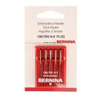 ราคา bernina เข็มสำหรับงานปักคอม เสื้อนักเรียน เสื้อโปโล เบอร์11(75) แพ็ค 5 เล่ม ใช้กับจักรปักบ้าน (12169573)