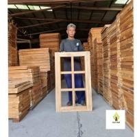 ราคา NCR 1988 หน้าต่างไม้สักอบแห้ง ขอบ 4 นิ้ว ลายสเปญตรงกระจก กว้าง 60 ซม. สูง 100,110,120 ซม. 60x110 ไม่ใส่กระจก (12181495)