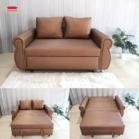 ราคา Sofavariety Sofabed โซฟาเบด รุ่น คอนโด วัสดุหนังPU เลือกสีได้ น้ำตาล (12163827)