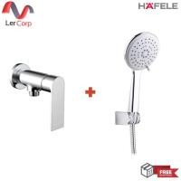 ราคา (hafele) ก๊อกเดี่ยวยืนอาบแบบติดผนัง neckar + ชุดฝักบัวทำความสะอาดตัวเอง ปรับ 3 ระดับ (495.61.111+495.60.644) (12206988)