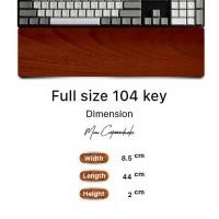 ราคา Momo Customwoodwork ที่รองข้อมือคีย์บอร์ด ( ไม้แดง) No Logo Fullsize 44 c.m. (12233972)