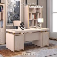 ราคา RSLUXURY โต๊ะทำงานผู้บริหาร หุ้มหนังคุณภาพ Luxury Style 1.2M (12189167)
