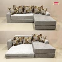 ราคา Sofavariety Sofabed โซฟาเบด รุ่น พับนอน วัสดุผ้า เลือกสีได้ เทา (12163871)