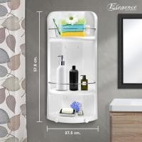 ราคา Elegance ชั้นวางของในห้องน้ำ รุ่น Max Volume 2 in 1 สีขาว (12164224)