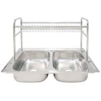 ราคา dynahome อ่างล้างจานสแตนเลส 2 หลุม พร้อมชั้นวางอเนกประสงค์ แบบฝัง dh-8550-b1 (12174102)