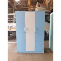 ราคา Singh Furniture ตู้เสื้อผ้า3ประตู ไม้MDF ขนาดกว้าง120ซม.ลึก50ซม.สูง180ซม. สีพาสเทล ฟ้า (12229418)