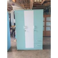 ราคา Singh Furniture ตู้เสื้อผ้า3ประตู ไม้MDF ขนาดกว้าง120ซม.ลึก50ซม.สูง180ซม. สีพาสเทล เขียว (12229420)