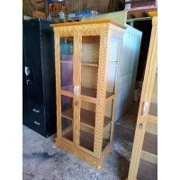ราคา Singh Furniture ตู้โชว์ไม้อัดสัก เก็บของ โชว์โมเดล ขนาดกว้าง80ซม.ลึก44ซม.สูง170ซม. สีขาว สีสัก สัก (12229464)
