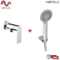 ราคา (hafele) ก๊อกเดี่ยวยืนอาบแบบติดผนัง neckar + ชุดฝักบัวพร้อมสายและขอแขวน ปรับ 3 ระดับ (495.61.111+495.60.634) (12207002)