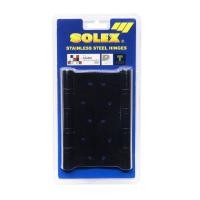 ราคา solex บานพับสแตนเลส 5นิ้ว no.5335blbf. แพ็ค 2 ชิ้น สีดำ (12194015)