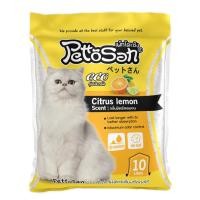 ราคา pettosan (ยกกระสอบ 3 ถุง) ทรายแมวกลิ่นเลม่อน ขนาด 10 ลิตร (12203600)