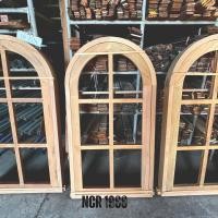 ราคา ncr1988 วงกบไม้โค้งพร้อมหน้าต่างบานโค้งเดี่ยว ขนาดรวมบาน กว้าง 70 x สูง100 ซม. (รอบนอก) ไม่รวมอุปกรณ์และงานสี (12204291)