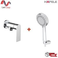 ราคา (hafele) ก๊อกเดี่ยวยืนอาบแบบติดผนัง neckar + ชุดฝักบัว ปรับ 4 ระดับ (495.61.111+495.60.620) (12206936)