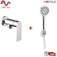 ราคา (hafele) ก๊อกเดี่ยวยืนอาบแบบติดผนัง neckar + ชุดฝักบัวสายอ่อน 3 ระดับ (495.61.111+495.60.610) (12207071)