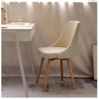 ราคา Kawaree shop เก้าอี้ มินิมอล แบบหมุนได้ เก้าอี้ร้านกาแฟ ขาไม้บีช เก้าอี้เอนกประสงค์ ครีม 42x47x83cm. (12207429)