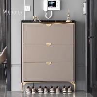 ราคา Wuxury Furniture ตู้เก็บรองเท้า 3 บานเปิด/ปิด กันฝุ่น สไตล์Luxury สวยหรู ชั้นวางรองเท้า ส่งฟรี กว้าง70cm (12168163)