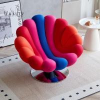 ราคา Wuxury Furniture โซฟาดอกไม้ อามแชร์ โซฟา 1ที่นั่ง งานนำเข้า สวยหรู แดง (12197287)