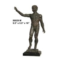 ราคา thai bronze รูปปั้นโรมัน ชายชูมือเล็ก+ หินอ่อน (12200286)