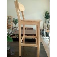 ราคา b3เก้าอี้บาร์ไม้ยางพาราประสาน มีพนักพิงหลังรับหลัง (12200529)