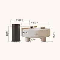 ราคา Home Studio ชุดโต๊ะกลางห้องรับแขก Minimal Decorating Center Table Set XII ดำ+กระจกสีชา (12188176)