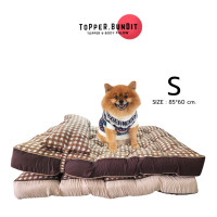 ราคา Topper ท็อปเปอร์สัตว์เลี้ยง ที่นอนสุนัข เบาะหมา ท็อปเปอร์หมาแมว เบาะสัตว์เลี้ยงมีหมอน ผลิตจากใยโพลี สัมผัสนุ่ม นอนสบาย ทำความสะอาดง่าย ครีม S (12196312)