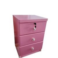 ราคา Singh Furniture ตู้ข้างเตียง ตู้ลิ้นชัก เก็บของ ไม้MDF ผิวกันน้ำ วินเทจ ขนาด40×38×60cm. 5 ชมพู (12229432)