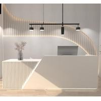 ราคา High-tech-bed Furniture เคาน์เตอร์ต้อนรับ เคาน์เตอร์ร้านค้า เคาน์เตอร์คลินิก รุ่น Minimal ดีไซน์ทันสมัย ขนาด 150 cm ขาวล้วน (12251073)