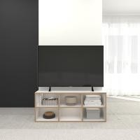 ราคา Mobel Klik ชั้นวางทีวี รุ่นบลิกโค - ชั้นวางทีวีรุ่นบลิกโค 4 ลิ้นชัก เก็บของสำหรับอุปกรณ์เสริมต่างๆของทีวี White Caramel Oak (12251487)