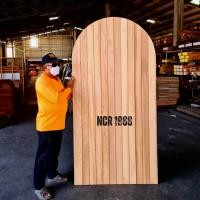 ราคา ชุดบานประตูโค้งซ่อนขอบพร้อมวงกบโค้ง กว้าง 80,100 สูง 200 ขอบ 5" ( 80x200 (12186962)