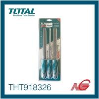 ราคา total โททอล ชุดตะไบบุ้ง ถูไม้ 3 ตัวชุด ขนาด 8 นิ้ว (กลม / ท้องปลิง/ แบน ) รุ่น tht918326 ( wood file set ) (12195887)