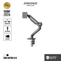 ราคา ERGONOZ แขนจับจอ ขาตั้งจอคอม รุ่น 1จอ สำหรับหน้าจอ 13-35นิ้ว รองรับน้ำหนัก 12 Kg. (EGN-ASTRO-S) ดำ (12212071)