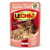 ราคา monge lechat pouch chunkies with salmon & tuna อาหารแมว แบบซอง สูตรเนื้อแซลมอน และทูน่า 100 กรัม 24 ซอง (12218237)