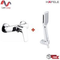 ราคา (hafele) ก๊อกผสมยืนอาบแบบติดผนัง - danube (495.61.079) + ชุดฝักบัว 1 ระดับ (495.60.633) (12230865)