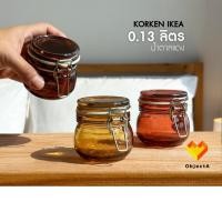 ราคา IKEA โหล แก้ว ฝาปิดสนิท 130ml แพ็ก 3 KORKEN น้ำตาลแดง 3 โหล (12235055)
