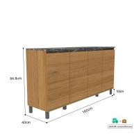 ราคา Inhome Furniture ชั้นวางทีวี / ตู้ไซด์บอร์ด รุ่น SI-1685 HW-NMB (12258487)