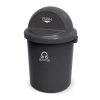 ราคา octopus ถังขยะพลาสติก pe ฝาผลัก 80 ลิตร รุ่น pf-80 สีเทา (12227249)