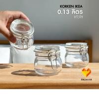 ราคา IKEA โหล แก้ว ฝาปิดสนิท 130ml แพ็ก 3 KORKEN ใส 3 โหล (12235054)