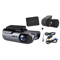 ราคา iSuper Dash Cam Lite Plus กล้องติดรถยนต์ คมชัด 2160p 4K Sensor Sony IMX335 รองรับ GPS -12M หน้า+หลังรุ่น 2+HWK + SD 64 GB (12233348)