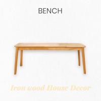 ราคา IronWoodHouse ม้านั่งไม้ยางพารา เก้าอี้ยาว 150 cm มุมมน (12216366)