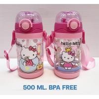 ราคา Thaitrendy ขวดน้ำเด็กอนุบาล (แคร์แบร์) กระติกน้ำเด็ก กระบอกน้ำเด็ก [มีหลอดดูด สายคล้องคอ] ของเล่น ตุ๊กตา คิดตี้ 500ML ฝาเด้ง (12222906)