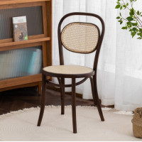 ราคา Muufurniture เก้าอี้ร้านอาหารแต่งหวาย รุ่น Haru (Size 42*44*48 cm.) (Walnut color/ rattan cushion) (12223579)