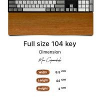 ราคา Momo Customwoodwork ที่รองข้อมือคีย์บอร์ด ( ไม้ตะแบก ) Fullsize 44 c.m. Logo Momo (12233258)