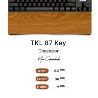 ราคา Momo Customwoodwork ที่รองข้อมือคีย์บอร์ด ( ไม้สนอเมริกา ) TKL 36 c.m. Logo Momo (12233375)