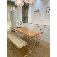 ราคา Muufurniture ม้านั่งยาวแต่งด้วยหวาย รุ่น Ailyn (Size 120*38*45 cm.) (Wood color) (12223513)