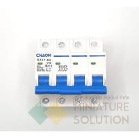 ราคา miniature solution miniature circuit breaker เซอร์กิตเบรกเกอร์ mcb เบรกเกอร์เกาะราง เบรกเกอร์ 3p (4pole) (32a) (12255308)